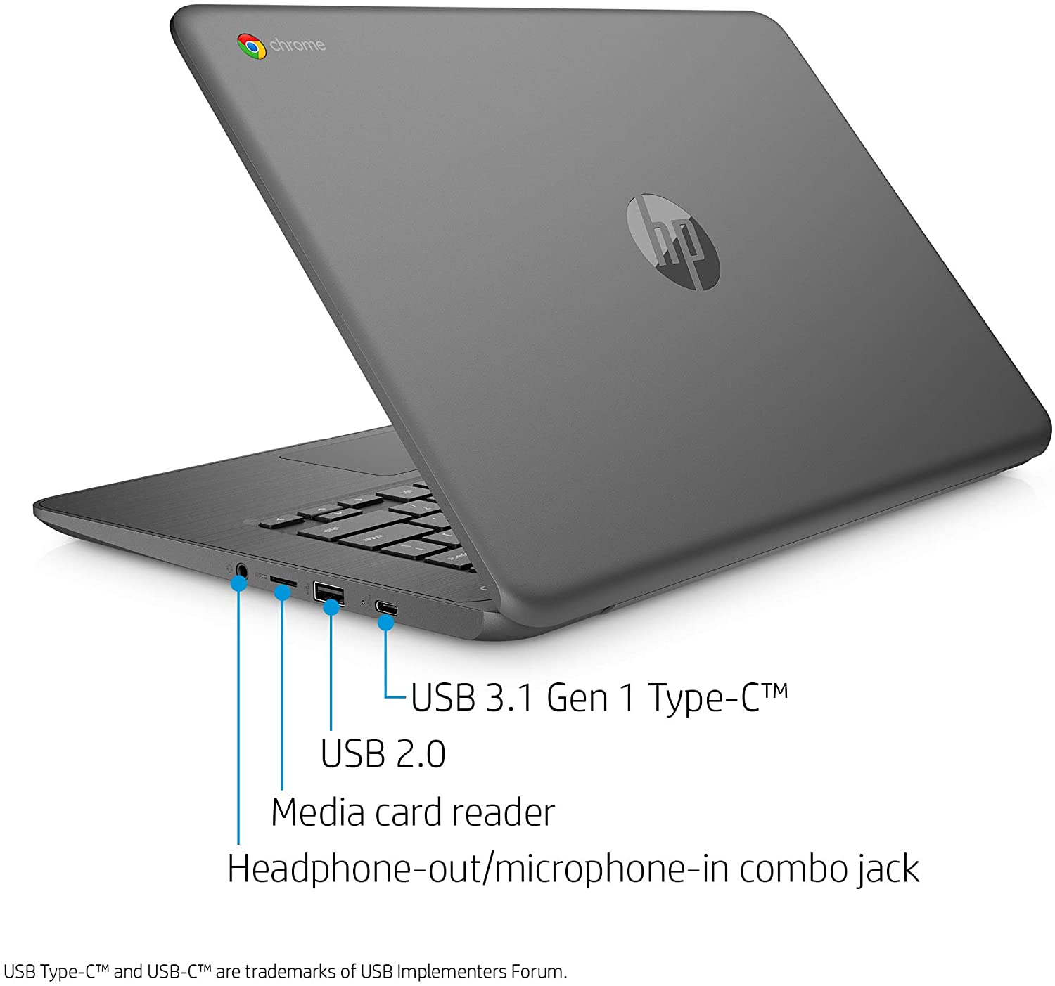 HP Chromebook 14-inch Laptop with 180-Degree Swivel, AMD Dual-Core A4-9120 Processor, 4 GB SDRAM, 32 GB eMMC Storage, Chrome OS (14-db0020nr, Chalkboard Gray) HP Chromebook 14-inch Laptop with 180-Degree Swivel, AMD Dual-Core A4-9120 Processor, 4 GB SDRAM, 32 GB eMMC Storage, Chrome OS (14-db0020nr, Chalkboard Gray)